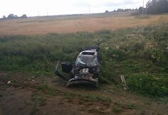 BMW avarija prie Jiezno