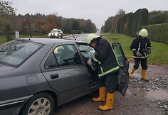 Avarija Pajūrio miestelyje: žmones vadavo ugniagesiai