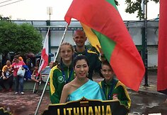 Lietuvos jaunimo muaythai rinktinė pasaulio čempionate Tailande