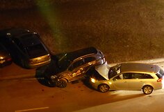 Keturių automobilių avarija Vilniaus Karaliaučiaus gatvėje