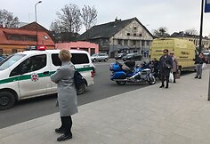BMW ir motociklo avarija