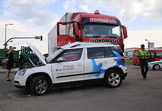 Avarija Taikos ir Garažų g. sankryžoje