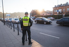 Kauno apskrities VPK Kelių policijos valdybos pareigūnų vykdoma precencinė priemonė Kaune