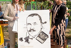 Karolina Stažytė įteikė Jono Vileišio Portretą