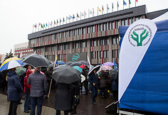 Protestas prie&scaron; Kauno ir Kauno rajono sujungimą