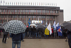 Protestas prie&scaron; Kauno ir Kauno rajono sujungimą