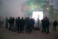 Žalgirio varžybų sirgaliai Kaune