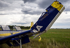 S.Dariaus ir S.Girėno aerodrome sudužo lėktuvas