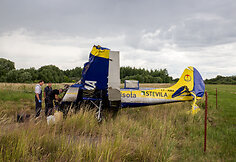 S.Dariaus ir S.Girėno aerodrome sudužo lėktuvas