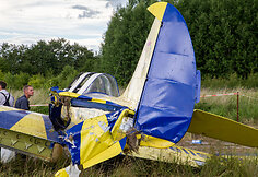 S.Dariaus ir S.Girėno aerodrome sudužo lėktuvas
