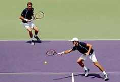 &bdquo;Miami Open&ldquo; dvejetų finalas: Nicolasas Mahut ir Pierre'as-Huguesas Herbertas &ndash; Rajeevas Ramas ir Ravenas Klaasenas