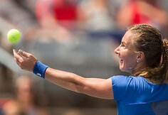 Simona Halep po pralaimėto pirmo seto sutriu&scaron;kino Svetlaną Kuznecovą