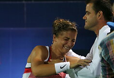 Sara Errani prieš Barborą Strycovą