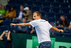 Laurynas Grigelis prie&scaron; Mirzą Basičių