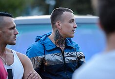 Ironvyto klipo filmavimo akimirka