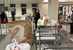 Agnės Kulitaitės savanoriavimo ligoninėje akimirka