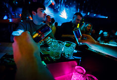 Vakarėlio klube &bdquo;Mojo Lounge&ldquo; akimirka