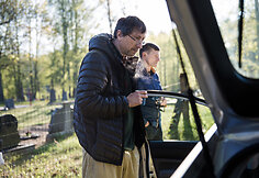 Akimirka i&scaron; naujo Tado Vidmanto filmo filmavimo aik&scaron;telės