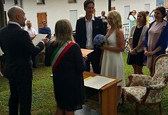 Saulės Rinkevičiūtės ir Julien Singer vestuvių akimirka