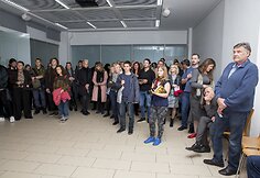 Dovilės Bilkštienės parodos atidarymo akimirka