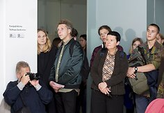 Dovilės Bilkštienės parodos atidarymo akimirka