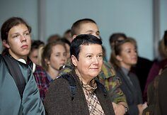 Dovilės Bilkštienės parodos atidarymo akimirka