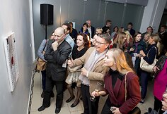 Dovilės Bilkštienės parodos atidarymo akimirka