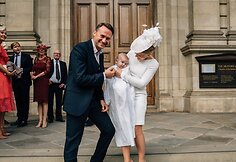 Edgaras Montvidas ir Laura Hanning Scarborough su dukra Margot Rose