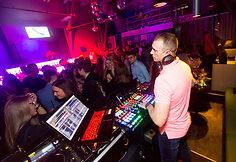 Vakarėlio klube „Mojo Lounge Kaunas“ akimirka