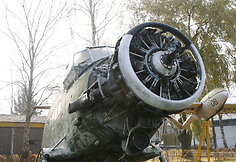 Senas An-2 lėktuvas Panevėžio aerodrome