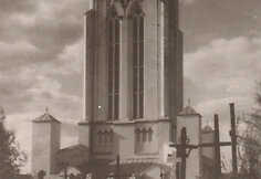 &Scaron;iluvos &Scaron;vč. Mergelės Marijos Apsirei&scaron;kimo koplyčia  (architektas A. Vivulskis) 1922 m. daryta nuotrauka