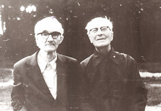 V. Kauneckas ir J. Urb&scaron;ys Panemunės &scaron;ile 1983 m.
