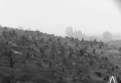 Žydų kapinės Užupyje. Kino studijos &bdquo;Belarusfilm&ldquo; filmo &bdquo;Vostočnyj koridor&ldquo; (&bdquo;Rytų koridorius&ldquo;) kadras. 1966 m.