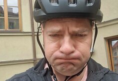 Andrius Mazuronis su dviratininko šalmu