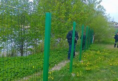 Aplinkosaugininkai pradėjo griauti neleistinas tvoras prie vandens telkinių