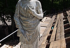 Ti&scaron;kevičių koplyčia prie&scaron; restauraciją