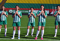 Vaida Grikšaitė-Česnauskienė su „Žalgirio“ futbolininkėmis