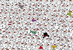 Panda tarp besmegenių