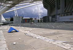 Atėnų olimpinio stadiono prieigos po „AEK”-„Panthrakikos”