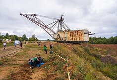 Lietus nei&scaron;gąsdino &ndash; tūkstančiai žygeivių grožėjosi lietuvi&scaron;kuoju Marsu. Organizaotrių nuotr.