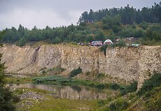 Lietus nei&scaron;gąsdino &ndash; tūkstančiai žygeivių grožėjosi lietuvi&scaron;kuoju Marsu. Organizaotrių nuotr.