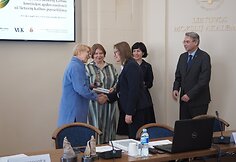 Apdovanojimų „Sraigės“ akimirka