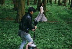Alicija savo klipo filmavime