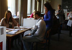 Rinkimų akimirka