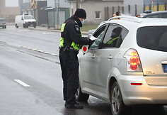 Kontrolės postas Panevėžyje