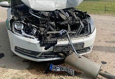 Policijos susidūrimas su bėglio automobiliu