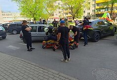 &bdquo;Citroen&ldquo; ir &bdquo;Lexus&ldquo; avarija Kėdainiuose