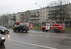 Panevėžio centre degė „Audi“