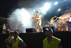Apdovanojimų ceremonijos akimirka
