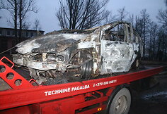 Sudegęs „Renault“